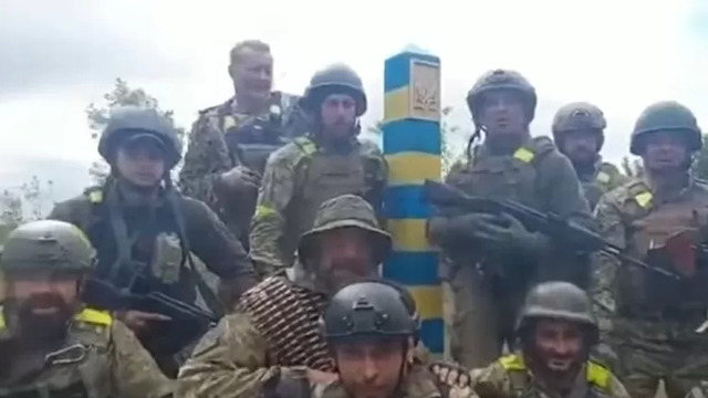 Soldados repõe a fronteira da Ucrânia e agora dizem que vão atacar alvos em solo Russo